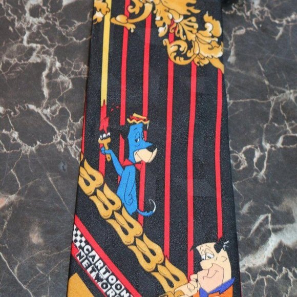 1994 lakeside apparel tie hanna barbera cravate flintstones Hucklebery hound - Picture 5 of 9
